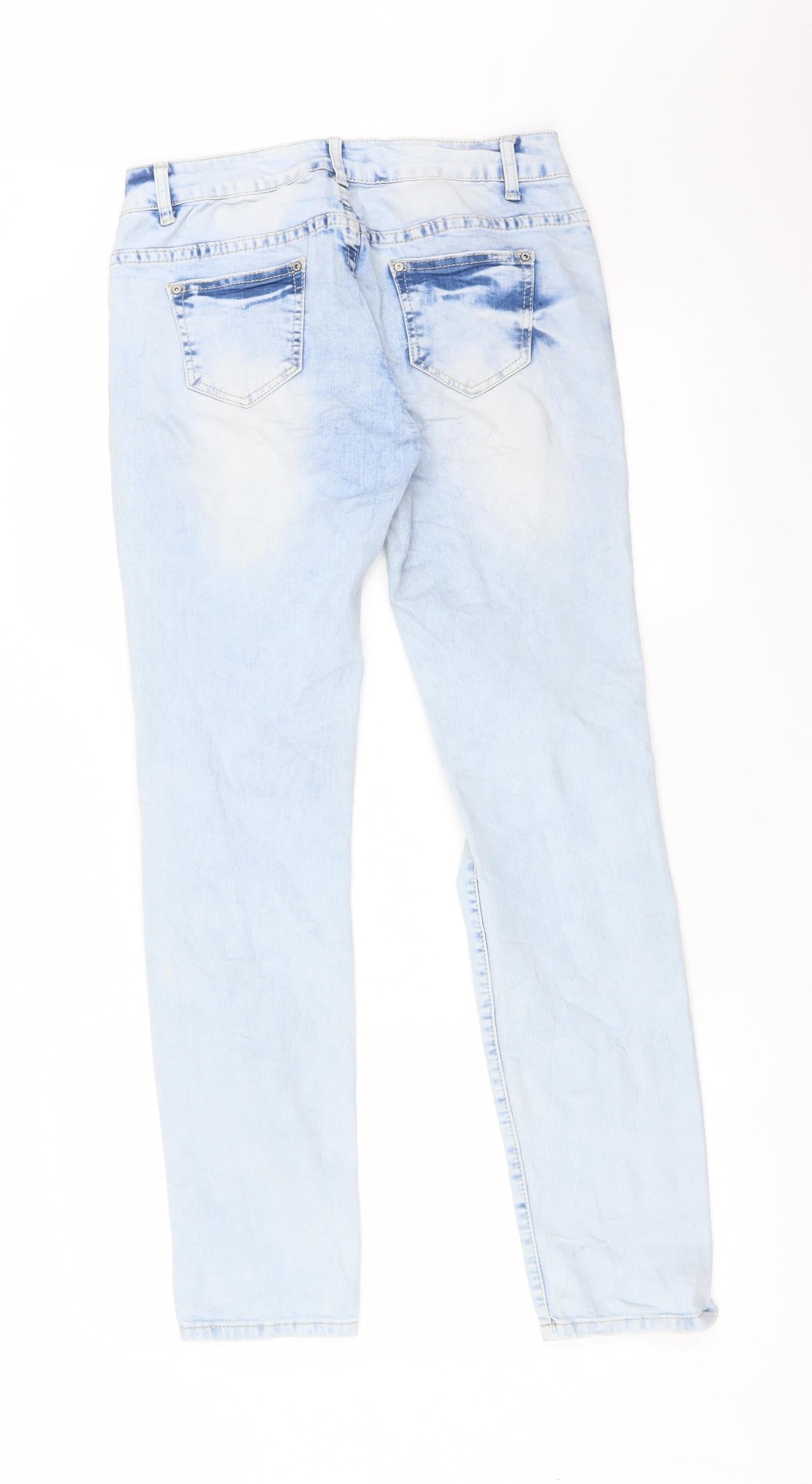 LANTIS Womens Blue   Straight Jeans Size 10 L29 in