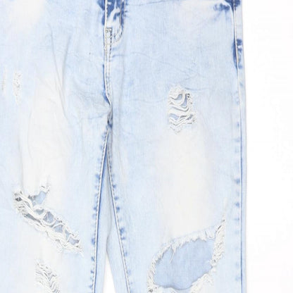 LANTIS Womens Blue   Straight Jeans Size 10 L29 in
