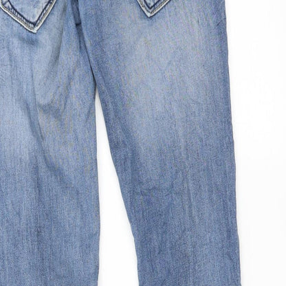 BLUE REBEL Womens Blue   Skinny Jeans Size 24 in L29 in