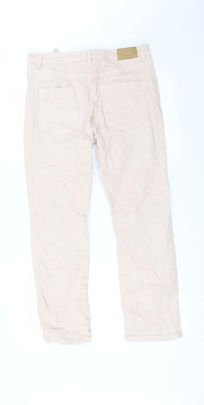 Zara Womens Pink   Straight Jeans Size 10 L26 in