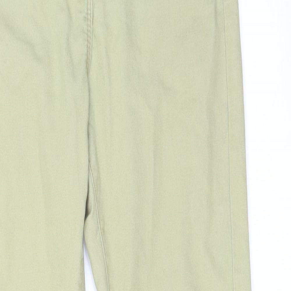M&S Womens Green   Skinny Jeans Size 6 L28 in