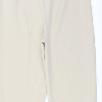 Womens UK Size 10 Boohoo Regular Fit  Beige Trousers