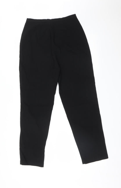 Womens UK Size 10 Debenhams Regular Fit  Black Trousers