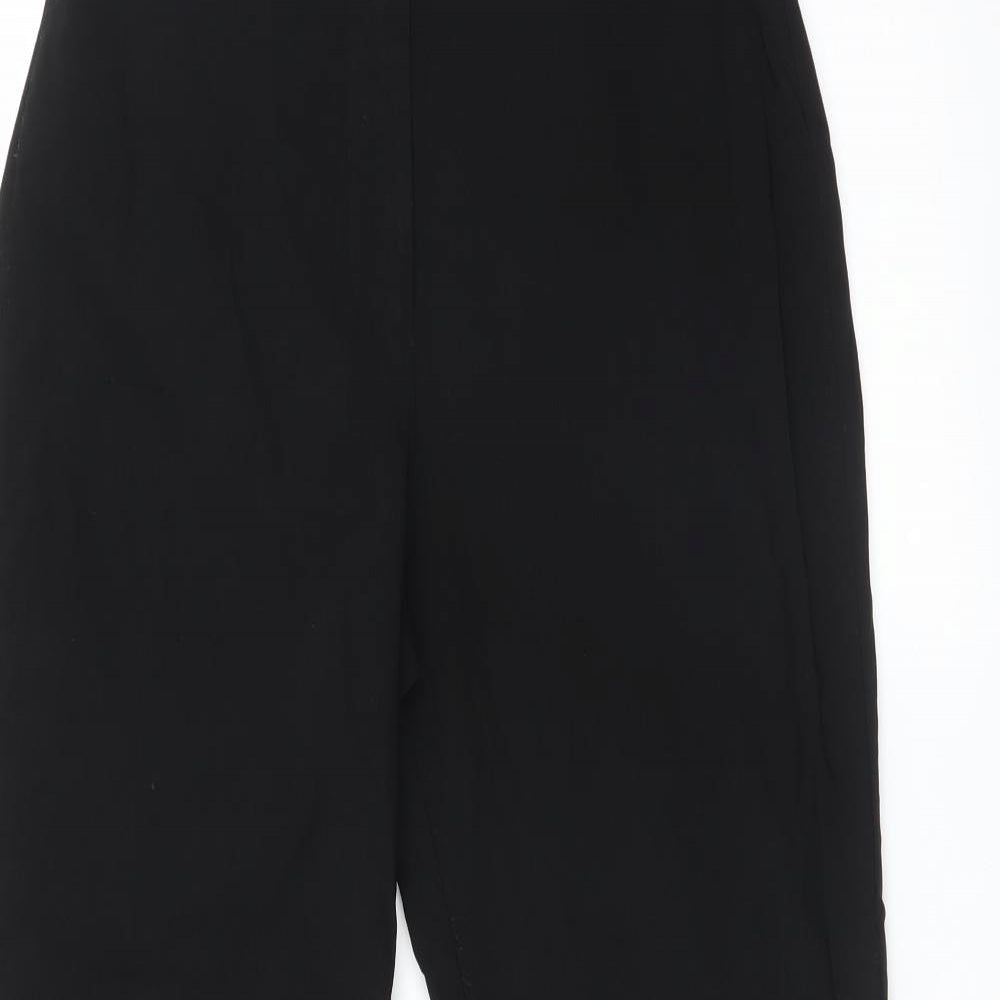 Womens UK Size 10 Debenhams Regular Fit  Black Trousers
