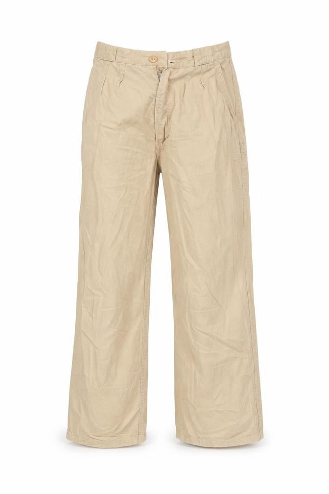 Front view of IN WEAR women’s orange trousers, size UK 12, 25-inch leg