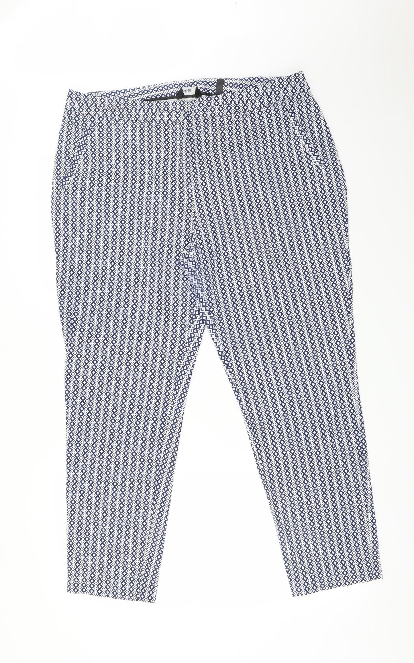 Womens UK Size 16 LABEL BE Regular Fit  Multicoloured Trousers