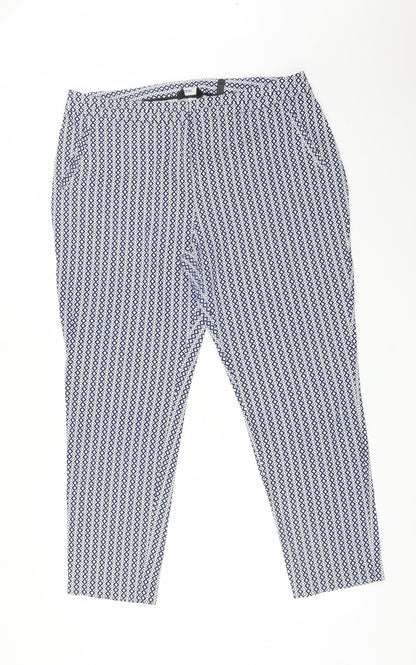Womens UK Size 16 LABEL BE Regular Fit  Multicoloured Trousers