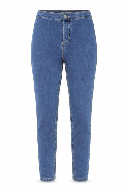 Front view of Topshop women’s blue jegging jeans, size UK 26, in, 30-inch leg
