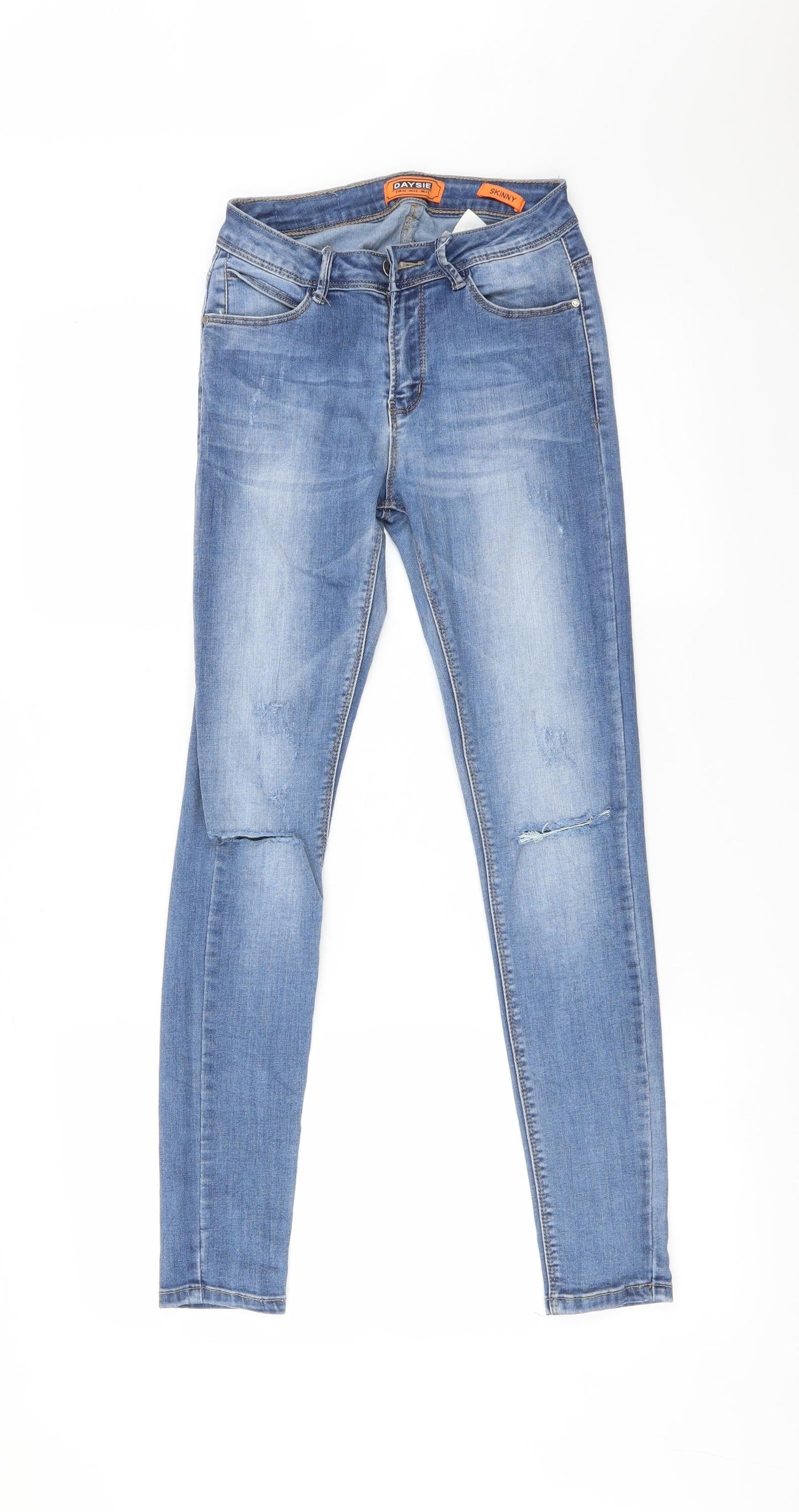 DAYSIE Womens Blue   Skinny Jeans Size 6 L27 in