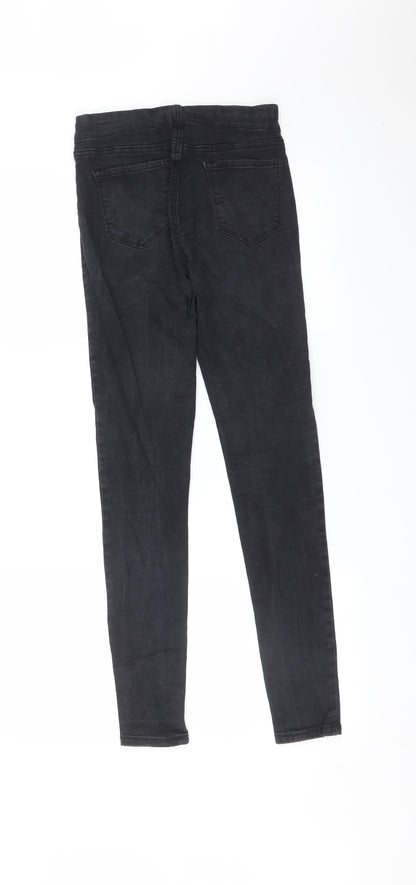 Womens UK Size 10 GOODIES Regular Fit Skinny Black Jeans