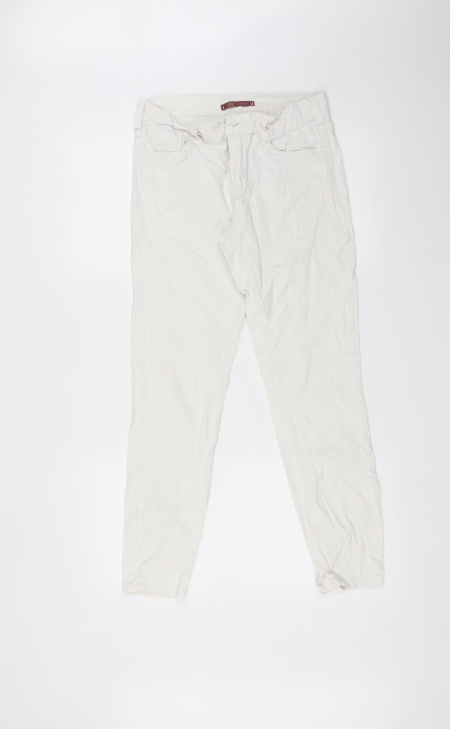 YSC Womens White   Skinny Jeans Size 10 L27 in