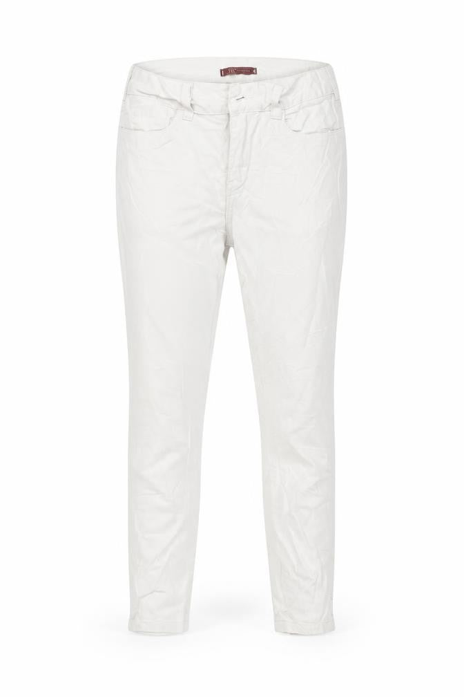 Front view of YSC women’s white skinny jeans, size UK 10, 27-inch leg