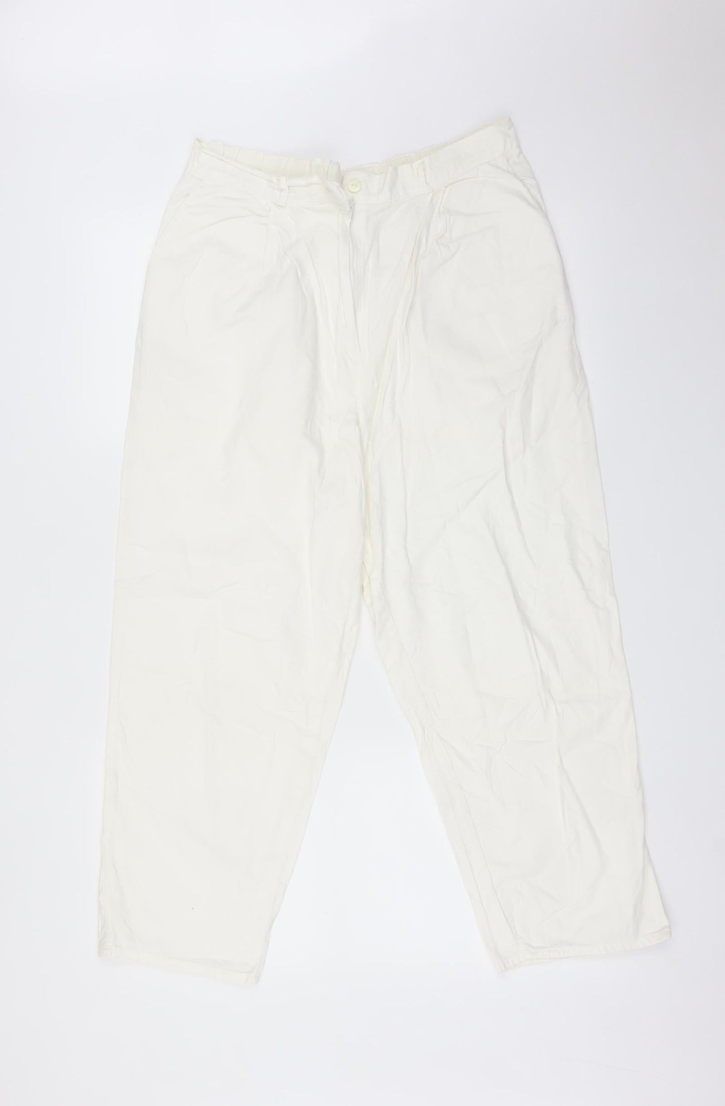 LEIBER Womens White   Trousers  Size 16 L23 in