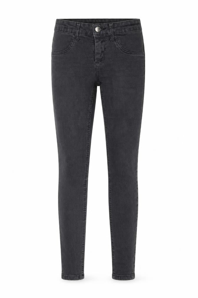 Front view of TALLY WEiJL women’s black skinny jeans, size UK 8, 28-inch leg