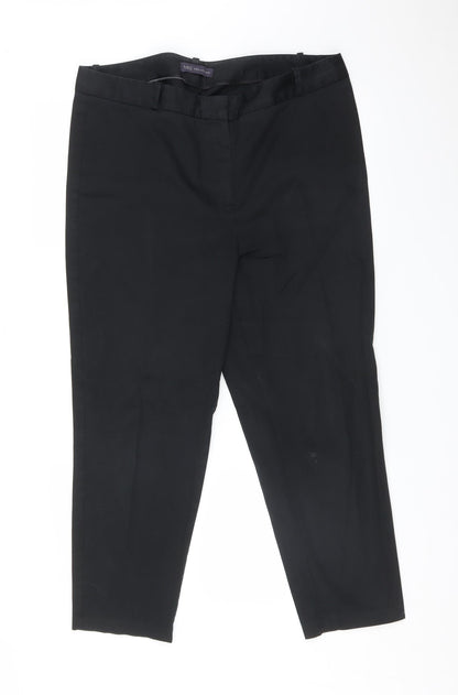 Womens UK Size 16 M&S Regular Fit  Black Trousers