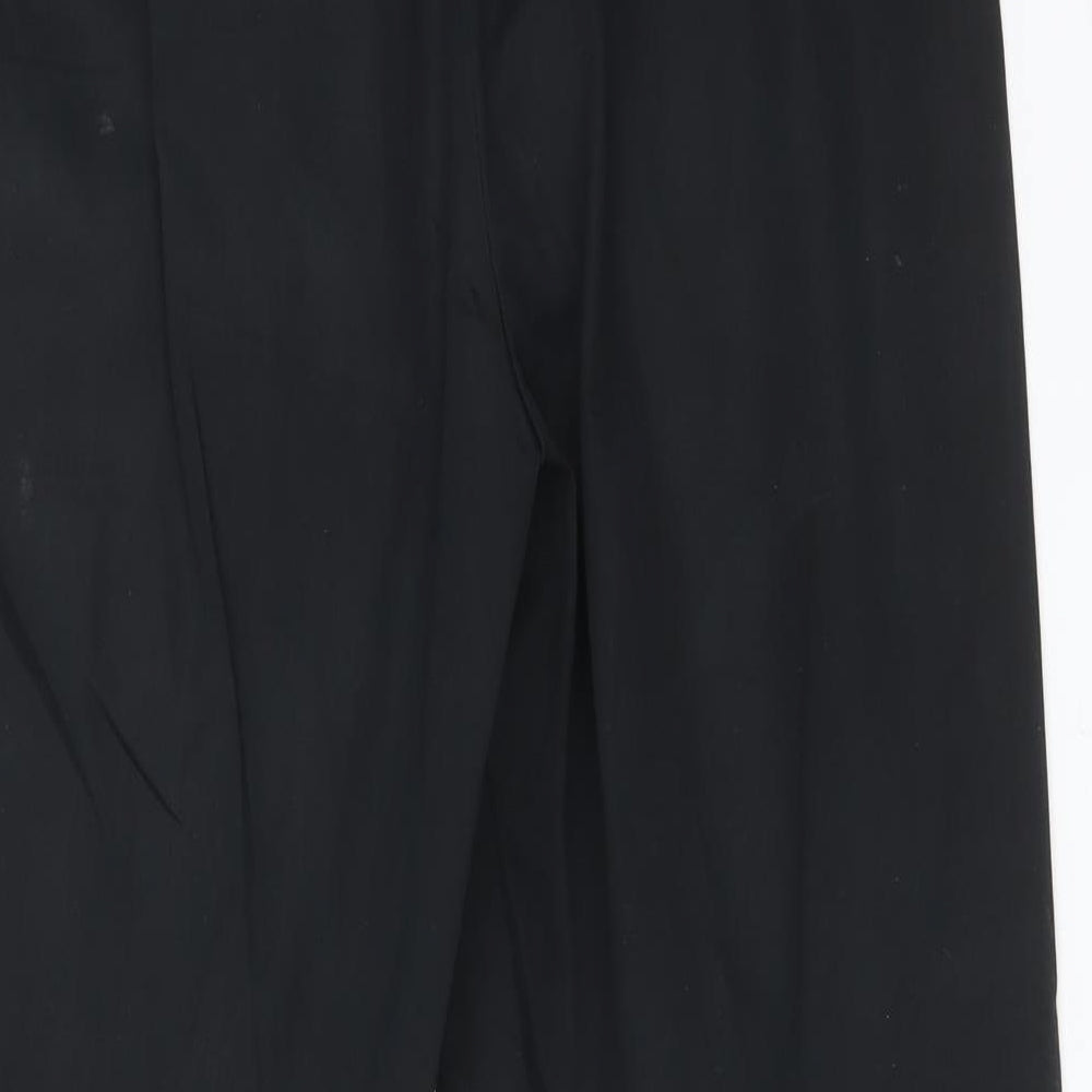 Womens UK Size 16 M&S Regular Fit  Black Trousers