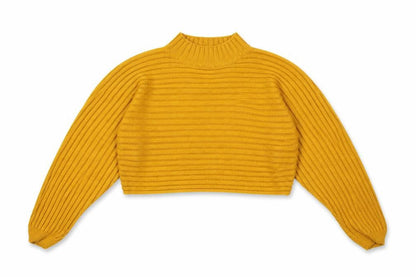 Front view of New Look girls’ yellow jumper, size 12-13, years