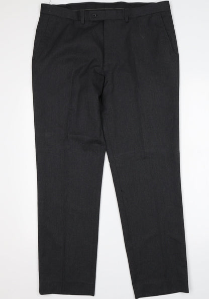 TU Womens Grey   Trousers  Size 36 L31 in
