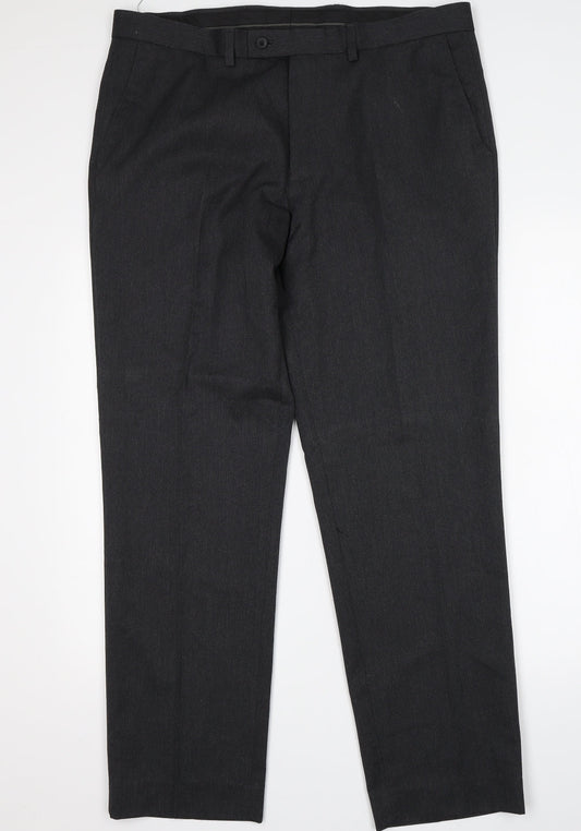 TU Womens Grey   Trousers  Size 36 L31 in