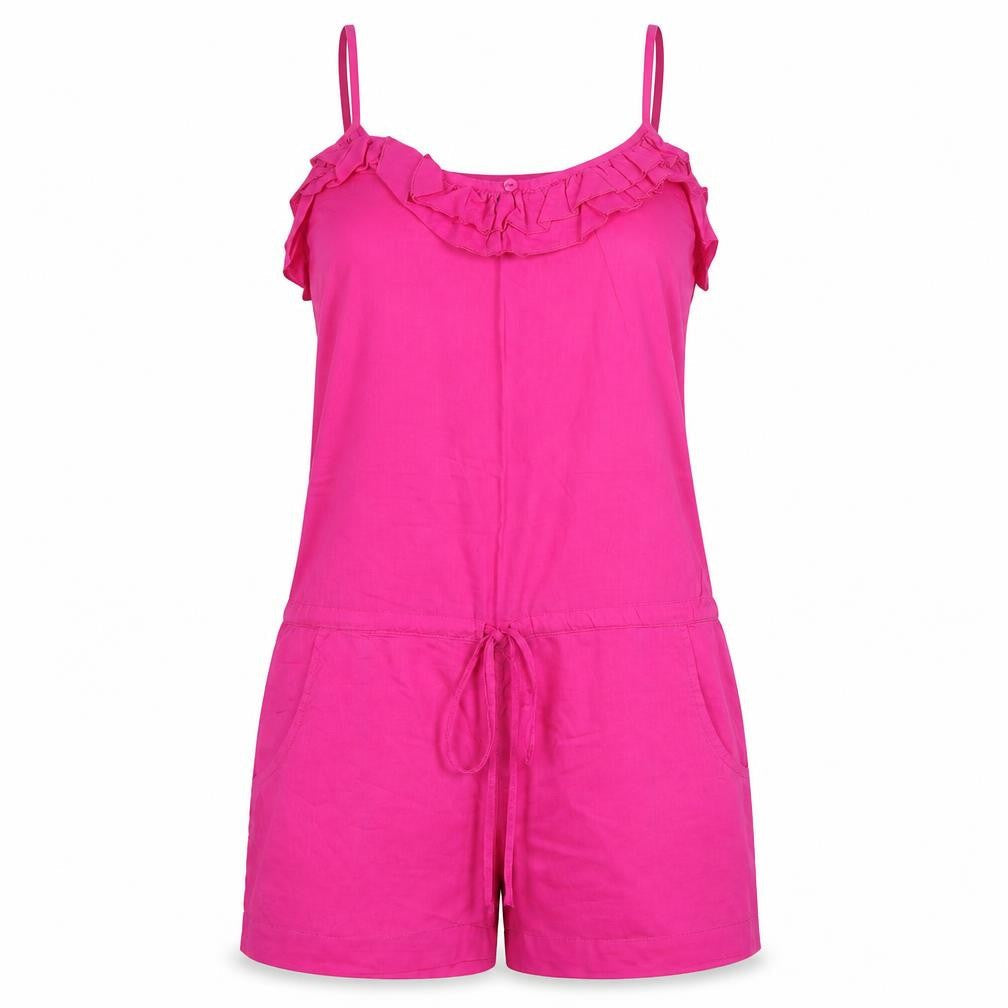 Womens UK Size S F&F One-Piece Pink Playsuit