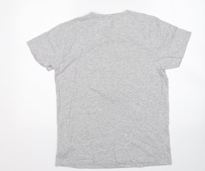 Mens UK Size M Cedar Wood State Grey  T-Shirt