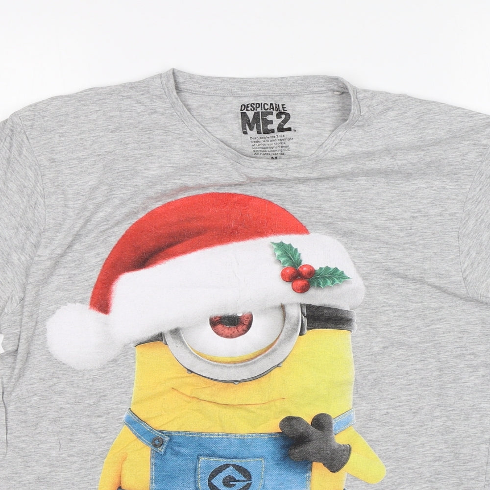 Mens UK Size M Cedar Wood State Grey  T-Shirt