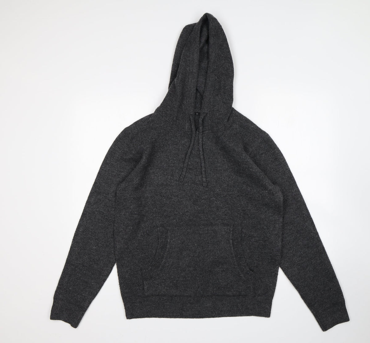 Additional front view of women’s grey pullover hoodie, size M