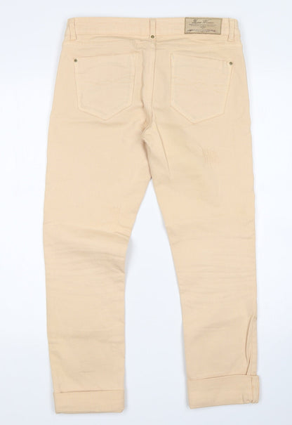 Zara Womens Beige   Cropped Jeans Size 6 L25 in