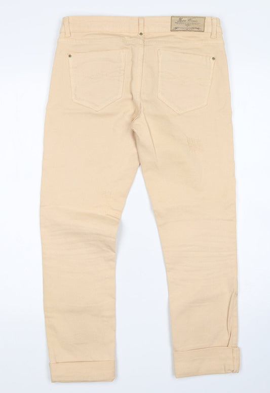Zara Womens Beige   Cropped Jeans Size 6 L25 in