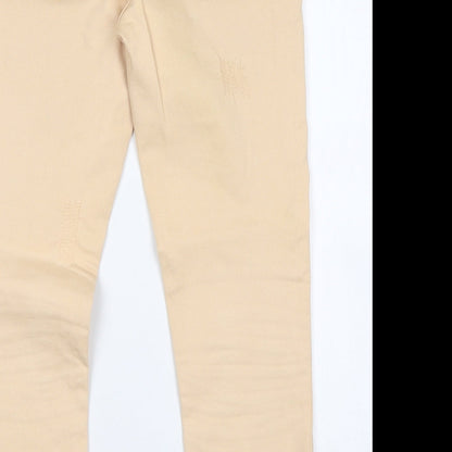 Zara Womens Beige   Cropped Jeans Size 6 L25 in