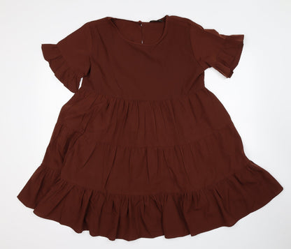 Additional front view of City Lights women’s brown a-line, size UK 8