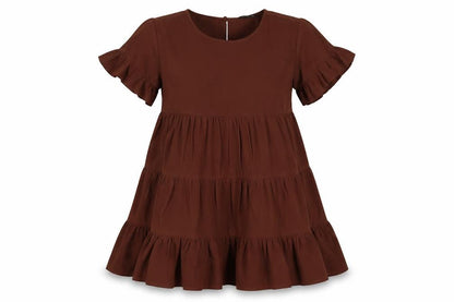 Front view of City Lights women’s brown a-line, size UK 8