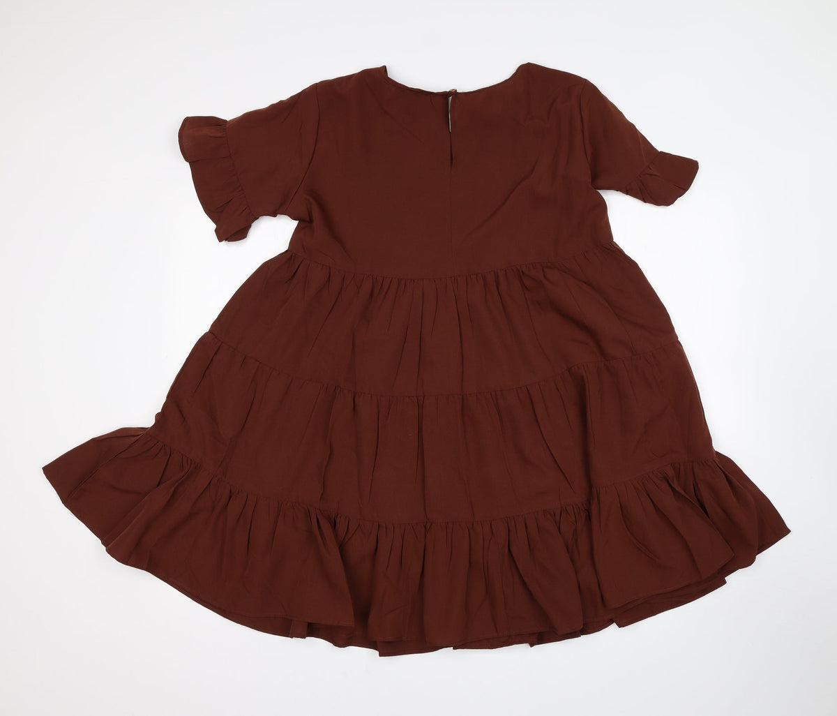 Back view of City Lights women’s brown a-line, size UK 8