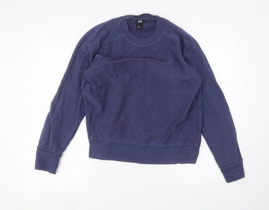 Womens UK Size M H&M Blue Pullover Jumper