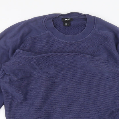 Womens UK Size M H&M Blue Pullover Jumper