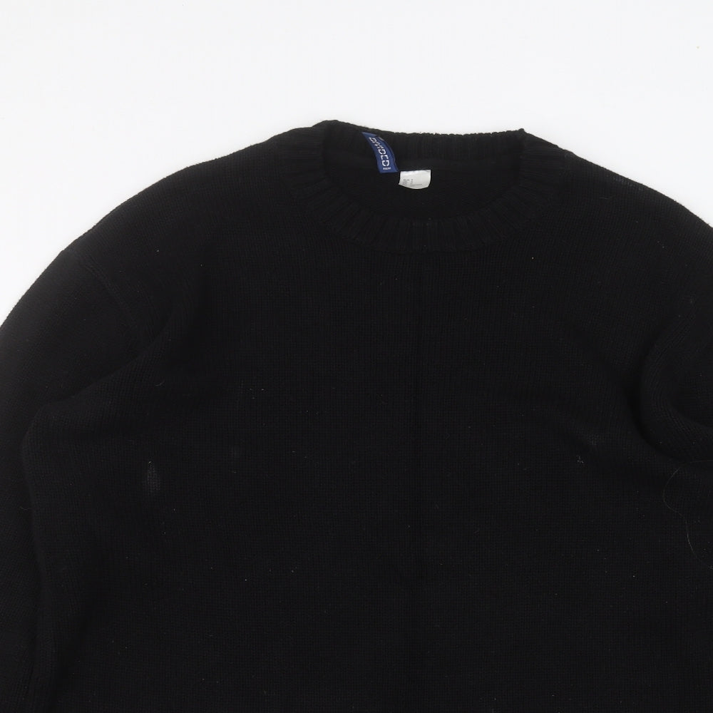 Womens UK Size S H&M Black Pullover Jumper