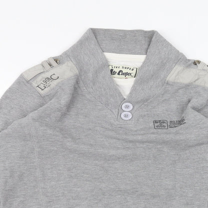 Lee Cooper Mens Grey   Pullover Jumper Size S
