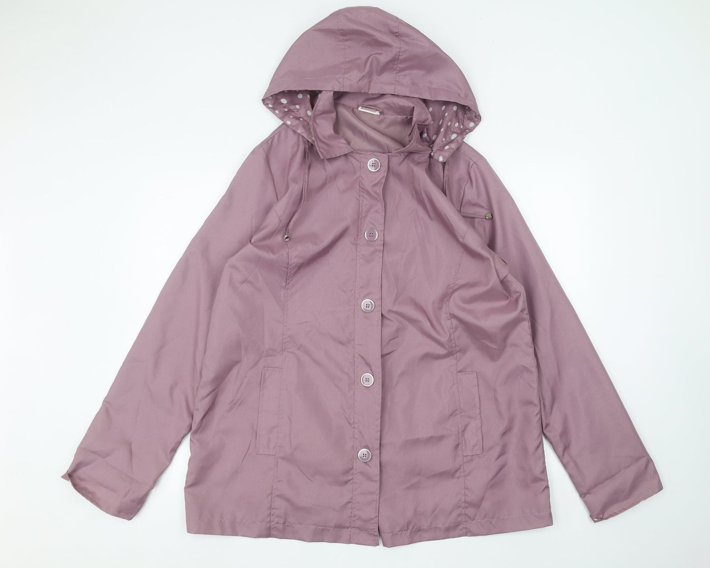 Womens UK Size 14 Anne De Lancay Purple Parka Coat