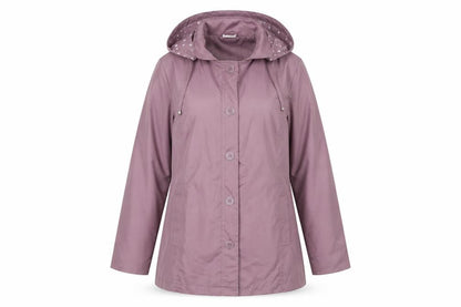 Womens UK Size 14 Anne De Lancay Purple Parka Coat