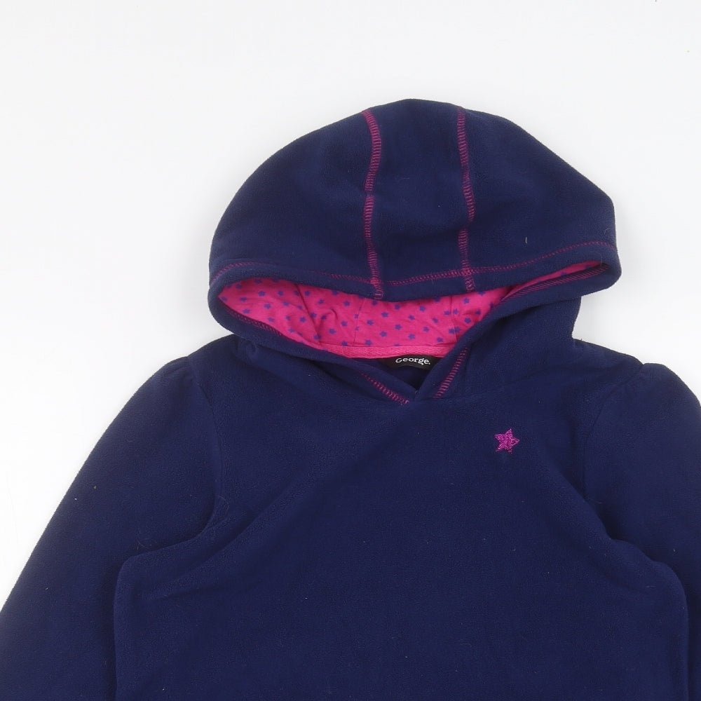 George Girls Blue   Pullover Hoodie Size 9-10 Years