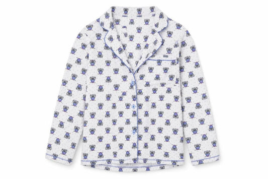 Front view of planet women’s white basic button-up, size S