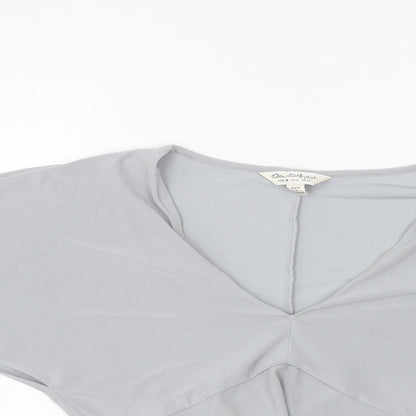 Womens UK Size 10 Miss Selfridge Blue Basic T-Shirt