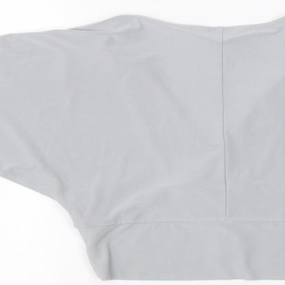 Womens UK Size 10 Miss Selfridge Blue Basic T-Shirt