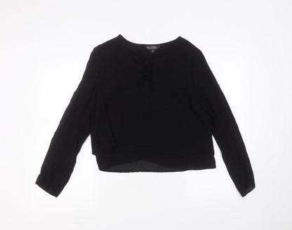 Miss Selfridge Womens Black   Basic T-Shirt Size 12