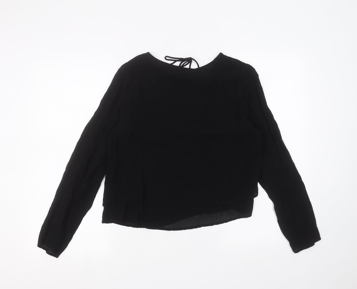 Miss Selfridge Womens Black   Basic T-Shirt Size 12