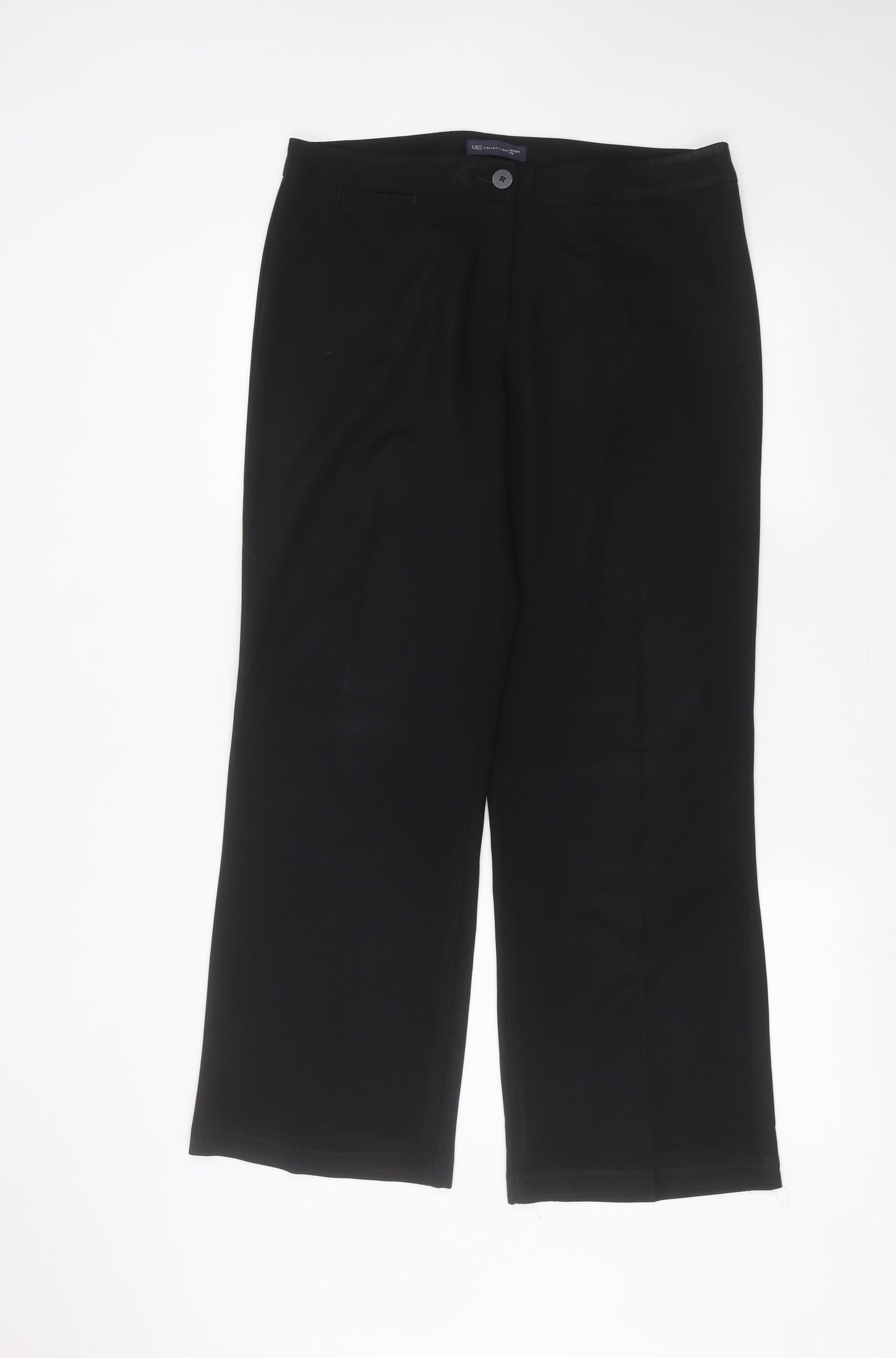Womens UK Size 36 in Marks and Spencer Regular Fit  Black Trousers