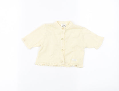 Bebe bushh Baby Beige   Cardigan Jumper Size 0-3 Months
