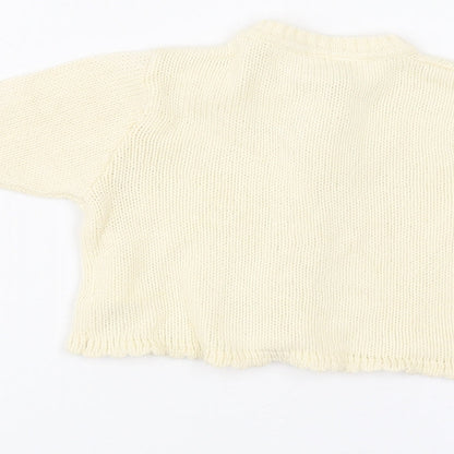 Bebe bushh Baby Beige   Cardigan Jumper Size 0-3 Months