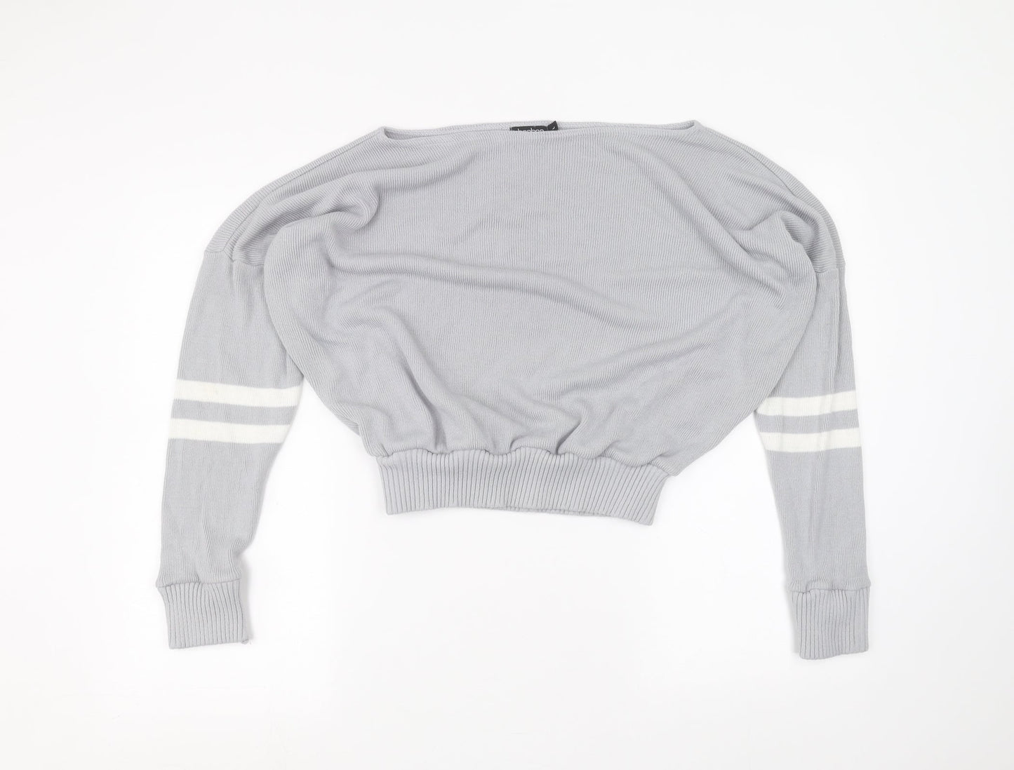 Boohoo Womens Blue   Pullover Jumper Size L