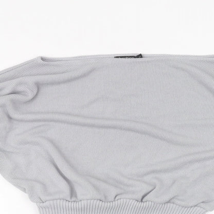 Boohoo Womens Blue   Pullover Jumper Size L